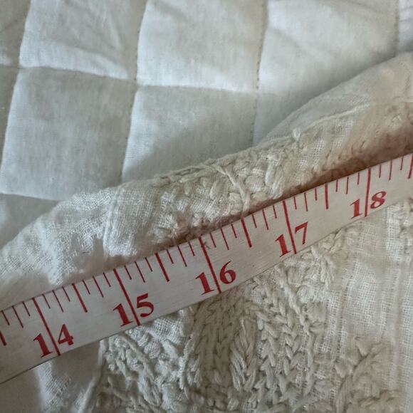 RACHEL ZOE Womens Tunic *Large Gauzy Embroidered Keyhole Neckline Bohemian - Picture 9 of 10